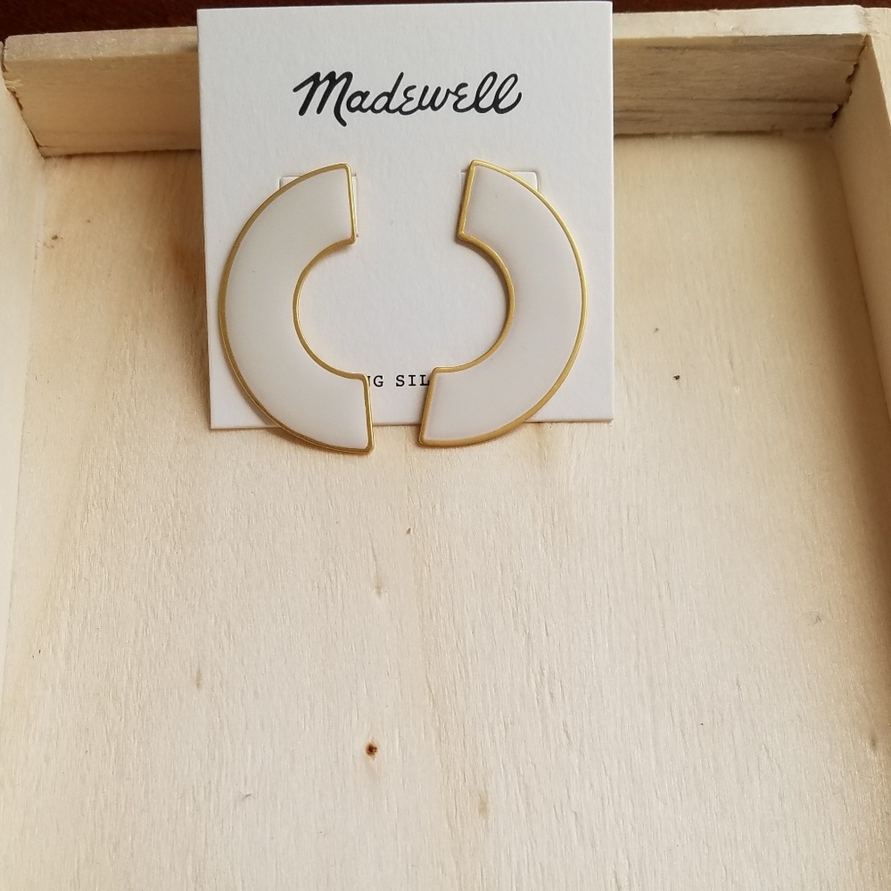 Madewell half moon earrings